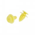 Uxcell 30 Pcs 17mm Head 10mm Hole Plastic Rivet Yellow