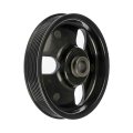 Power Steering Pump Pulley For Dodge Caravan Spirit 1991 To 1995 Composite Black Serpentine Belt 6 Groove Press Fit Replacement 