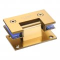 Uxcell 90 Degree Glass Door Hinge 2pcs For 8-12mm 31 -0 47 304 Stainless Steel Cupboard Showcase Cabinet Clamp Rose Gold