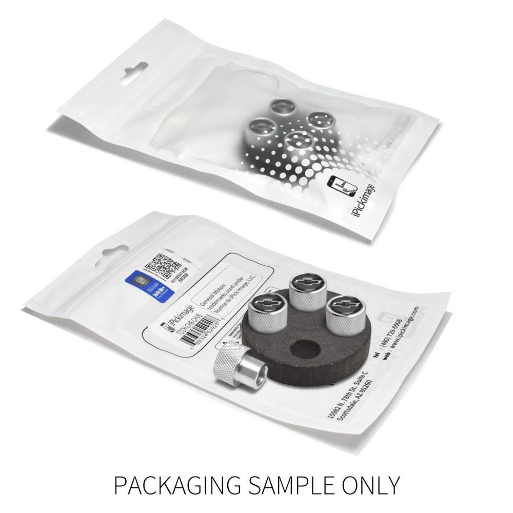 Chevrolet Black Logo In On Shining Silver Easy-grip Aluminum Tire Valve Stem Caps Official Licensed