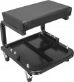Torin Atr6300b Rolling Creeper Garage Shop Seat Padded Mechanic Stool With Tool Tray Storage Black Large 