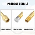 X Autohaux 4pcs 135 Degree Tire Valve Air Tyre Stem Extenders With Dust Cap Snap In Universal For Car Truck Motorcycle Bike