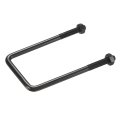 M10 Square U Bolts 304 Stainless Steel Clamp Bolt With Nuts 70mm 2 76in Inner Width And 150mm 5 91in Length Black Electroplated 