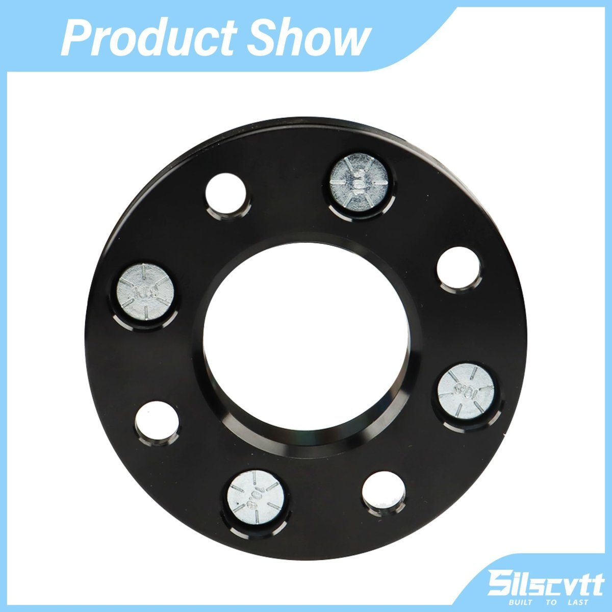 4pcs Wheel Spacers 1 Inch 25mm 4x101 6mm Hub Bore 62mm Replacement For Golf Cart Black