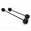 Front And Rear Fork For Trident 660 2021-2022 Sliders Wheel Protector Axle Slider Crash Pads Frame Sliders Black 