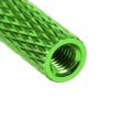 Uxcell M3x25mm Aluminum Standoff With Mesh Texture Column Spacer For Rc Airplane Fpv Quadcopter Cnc Green 10pcs