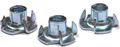 10-32 X 5 16 4 Prong Tee Nuts Steel Zinc 2000 Pc Carton 