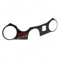 Newsmarts 3d Carbon Fiber Sticker Triple Tree Upper Top Clamp Look Emblem For Suzuki Gsxr1000 2007-2008 Gsxr600 Gsxr750