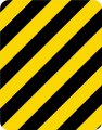 Stickertalk Yellow And Black Caution Stripes Vinyl Sticker 10 5 Inches By 13 