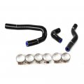 G-plus Black Silicone Radiator Coolant Tube Kit Clamps Compatible With Kawasaki Kx65 Kx 65 2000 2001 2002 2003 2004 2005 2006