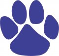 Stickertalk Paw Print Vinyl Sticker 5 Inches By 4 