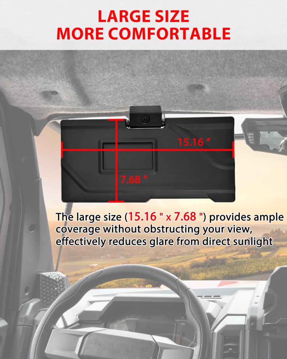 Sun Visors For Polaris Xpedition Xp Xp 5 Adv 2024 2025 2026 Pp Anti-glare Visor Extension Blockers With Adjustable Angle