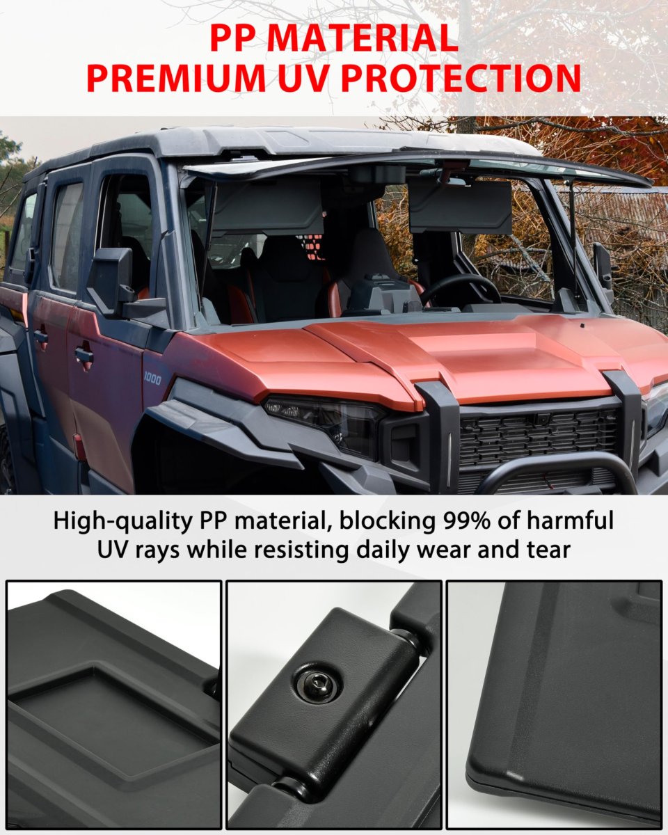 Sun Visors For Polaris Xpedition Xp Xp 5 Adv 2024 2025 2026 Pp Anti-glare Visor Extension Blockers With Adjustable Angle