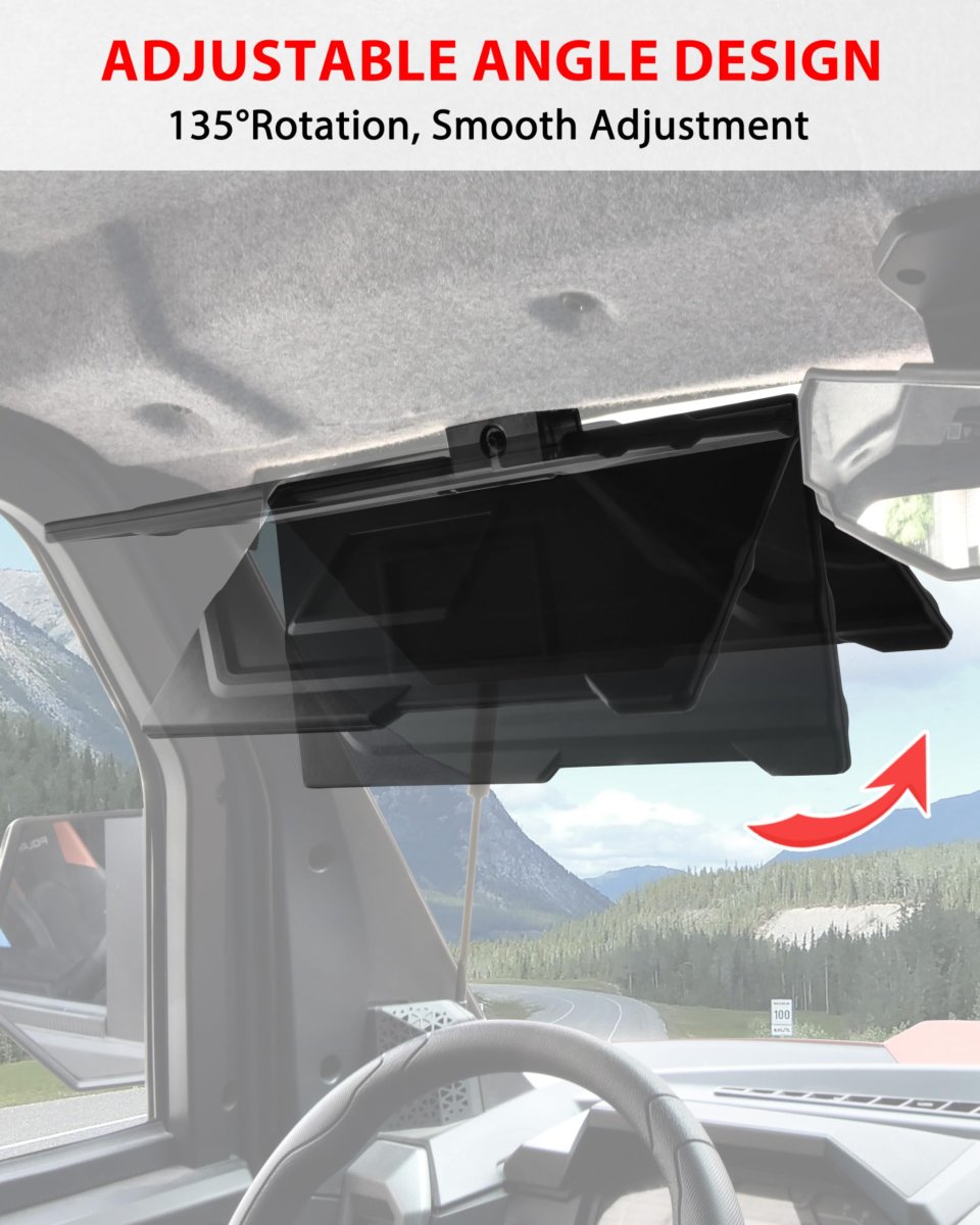 Sun Visors For Polaris Xpedition Xp Xp 5 Adv 2024 2025 2026 Pp Anti-glare Visor Extension Blockers With Adjustable Angle