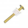 Uxcell 2pcs Toilet Seat Screws Hinge Bolt Fixings With Plastic Nuts And Metal Washers For Top Mounting Hinges Replacement Parts