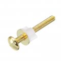 Uxcell 2pcs Toilet Seat Screws Hinge Bolt Fixings With Plastic Nuts And Metal Washers For Top Mounting Hinges Replacement Parts
