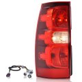 Tail Light Assembly For Chevy Suburban 1500 2007 2014 2500 Ltz Red Left Side Rear Brake Lamp With Harness Halogen Chrome Finish 