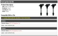 Front Ignition Coil Kit 3-piece Compatible With 2000-2001 Infiniti I30