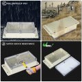 Uxcell 6 2 X3 5 X1 8 158mmx90mmx46mm Abs Junction Box Universal Project Enclosure W Pc Transparent Cover
