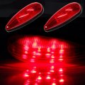 Car Marker Light 2 Pack Red Tear Drop Led 20-leds 12-24v Cars Trucks Pickup Trailer 