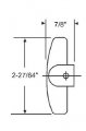 Window Operator Handle T-crank White 11 32 Spline Size