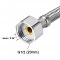 Uxcell Faucet Supply Line Connector G1 2 Female X M10 Male 16 Inch Length 304 Stainless Steel Hose 2pcs