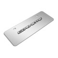Chevrolet Corvette C7 3d Logo 12 X 4 25 European Look Chrome Half-size Stainless Steel License Plate Official Licensed 