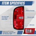 Auto Dynasty Gm2800270 Factory Style Rear Tail Lights Brake Lamps Assembly With Running Light Compatible Chevy Colorado