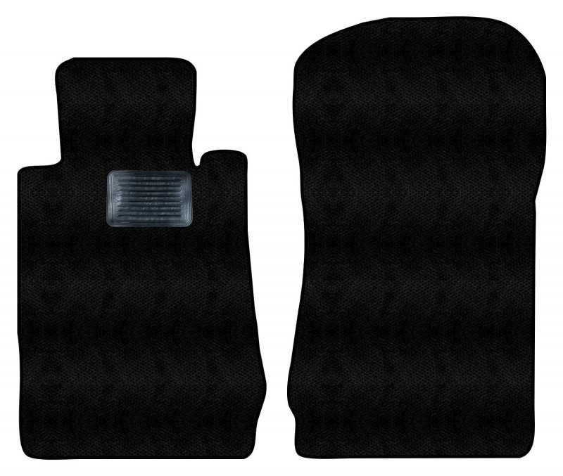 Front Carpet Floor Mats For Mercedes Benz Slk32 Amg 2002 2003 2004 Black Custom Fit With Driver Heel Pad