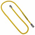 Lasco 10-1213 Flexible Coated Gas Appliance Supply Line 60-inch 3 8-inch Od Connector Mip X 1 2-inch Fip Fittings 6-pack 6 