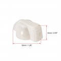 Uxcell 6 4mm Shaft Hole Potentiometer Knobs For Volume Adjustment Guitar Knob With Set Screw White