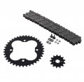 Fits Honda Trx250x 250x O Ring Chain And Sprocket Black 13 39 88o
