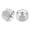 5pcs 5 8 -11 Nylon Insert Hex Lock Nuts 316 Stainless Steel Self-locking Stop Nut For Industrial Construction Fasteners Silver 