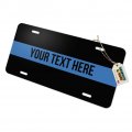 Graphics More Personalized Custom 1 Line Police Thin Blue Novelty Metal Vanity Tag License Plate
