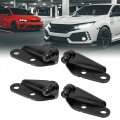 X Autohaux 1 Pair 10mm Vehicle Ball Studs Mounting Brackets Black For Gas Struts Shocks