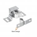 Uxcell Retro Cabinet Door Double Roller Catch Ball Latch With Prong Hardware 46mm Silver Tone 2pcs