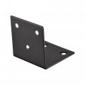 Uxcell Corner Brace Angle Bracket Fastener Stainless Steel L Shape 50mmx50mmx50mm Black With Screws 10 Pcs