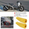 Qiilu Motorcycle Foot Pegs 2pcs Aluminumpegs Footrest Foot Pedals Rests Fit For Honda Ruckus Golden