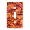 Bacon Galore Plastic Wall Decor Toggle Light Switch Plate Cover 