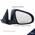 Spieg To1321320 Passenger Side Mirror Replacement For Toyota Camry 2015-2017 Power Heated Paintable Black 5pin Rh