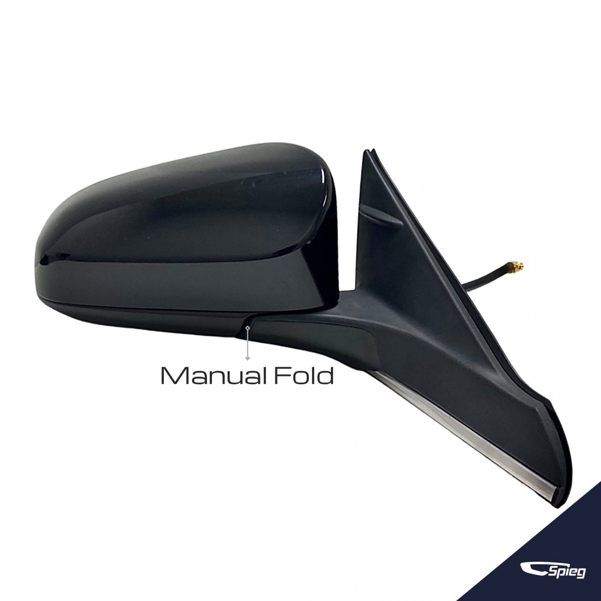 Spieg To1321320 Passenger Side Mirror Replacement For Toyota Camry 2015-2017 Power Heated Paintable Black 5pin Rh