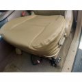 Kuafu Bottom Seat Cover Driver Side Compatible With 2000-2004 Toyota Tundra 2001-2007 Sequoia Cushion Protector Tan Synthetic