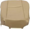 Kuafu Bottom Seat Cover Driver Side Compatible With 2000-2004 Toyota Tundra 2001-2007 Sequoia Cushion Protector Tan Synthetic