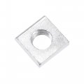 Uxcell Square Nuts M6x11mmx3mm Zinc-plated Metric Coarse Thread Assortment Kit 25 Pcs