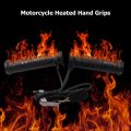 2 Pcs Motorcycle Heated Hand Grips 12v 15a 35w 22mm Hot Warm Handlebar Adjustable 4 Gear Warmers For Motorbike Atv