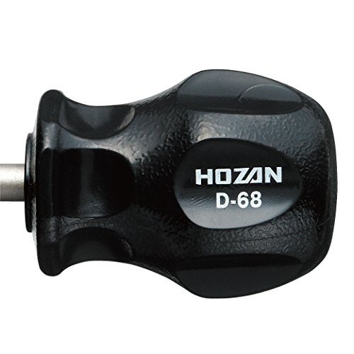 Hozan D-68 Stubby Screwdriver Slotted 6 0mm