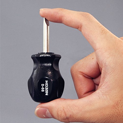 Hozan D-68 Stubby Screwdriver Slotted 6 0mm