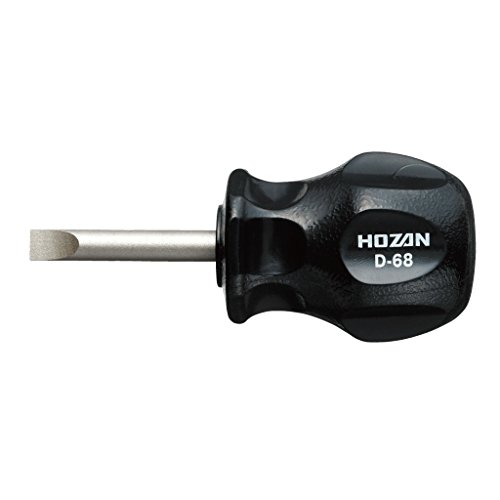 Hozan D-68 Stubby Screwdriver Slotted 6 0mm