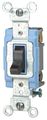 Leviton 1203-2 15 Amp 120 277 Volt Toggle 3-way Ac Quiet Switch Extra Heavy Duty Grade Self Grounding Back And Side Wired Brown 