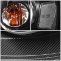 Compatible With Ford F150 Pair Of Black Housing Clear Corner Headlight Led 3rd Brake Light